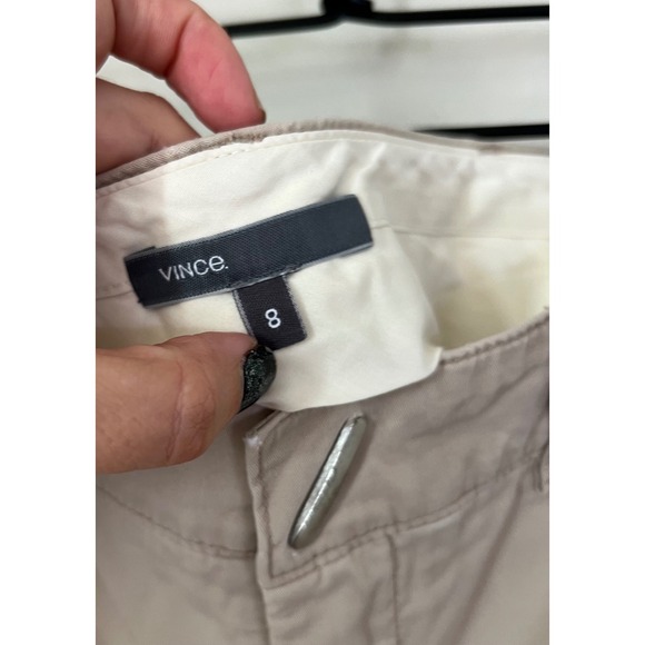 Vince Women's Khaki Straight Leg Chinos Pants Size 8 - Picture 6 of 6